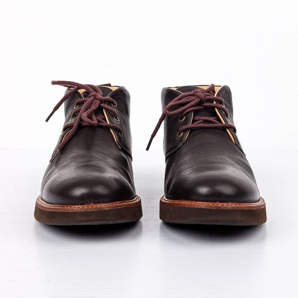 Samuel Hubbard Men Re-boot Brown Lace-up Vibram Dress Shoes sz 9